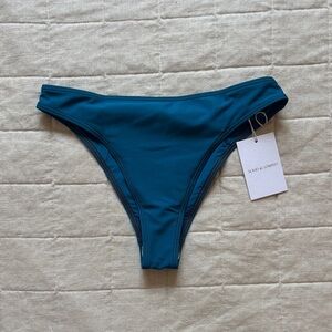 Solid & Striped Teal Bikini Bottom